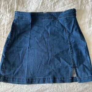 RSQ Blue Mini Pencil Skirt with Slit